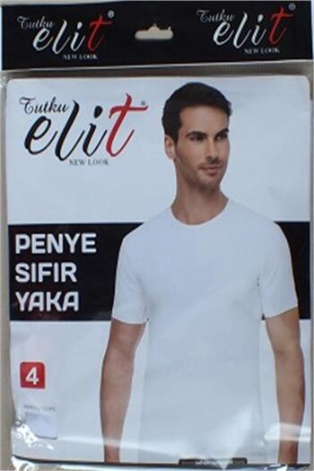 Tutku Elit Men's Crew Neck Combed Cotton Undershirt Undershirt 1003 - 9 Pieces