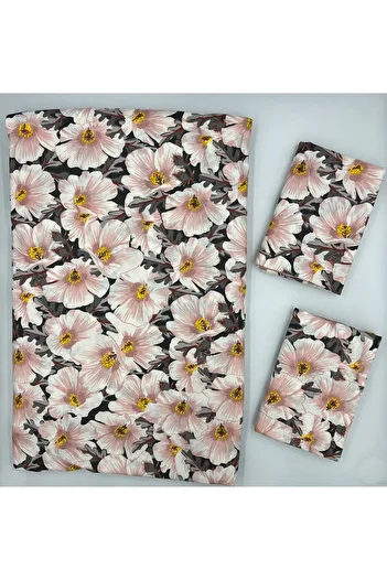 pınarhome collectıon 100% COTTON FABRIC RUBBERED SHEET+PILLOW CASE CORNER DEEP 28-30 CM SOFT FABRIC NEW SEASON