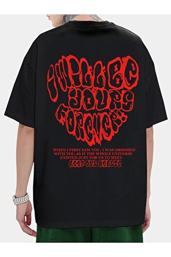 Mad&Calf Μπλουζάκι Unisex Keep Our Hearts με στάμπα Oversize