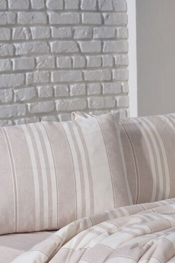 Doqu Home İpliği Boyalı Serisi Novela Tek Kişilik Nevresim Takımı