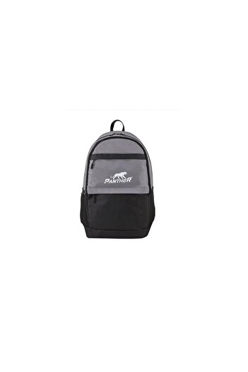 Panther Backpack Double Grey-black School Backpack