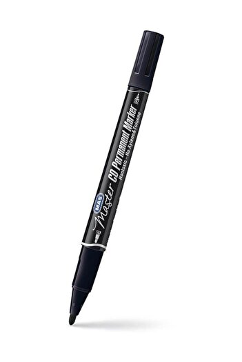Mas Marker Permanent Pen Double Ended Black 6414