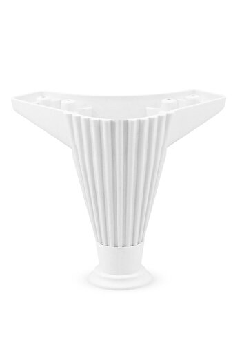 Badem10 Picior Puf Baza Alba - 12 Cm, Mobila Canapea Scaun Picioare Unitate TV