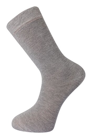 Soho Mood Women Bamboo Socket Long Straight Gray Socks Seamless Premium 6-Pack