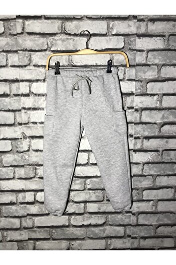 twins tailors Ikili Çocuk Eşofman Altı Gri Kırmızı