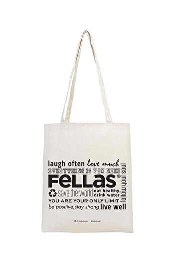 Fellas Printed Gabardine Cloth Bag (35x40 Cm)