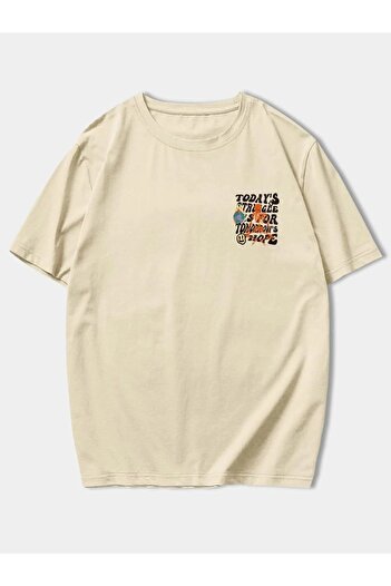 Mad&Calf Μπλουζάκι Unisex Today's Struggle με στάμπα Oversize