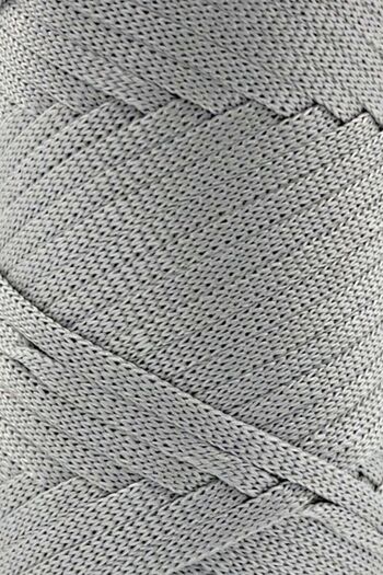 SENSY 200g premium polyester Ribbon - Light GrAy MAcrAme Rope