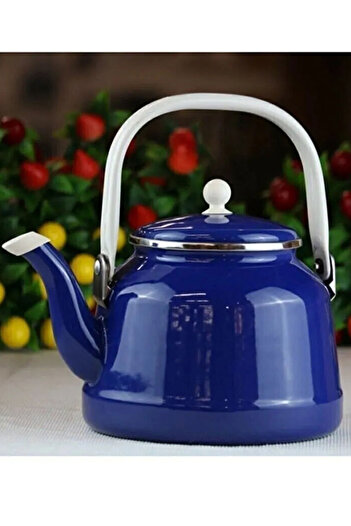 SİHİRLİ AYAKLAR Alev Emaye Çaydanlık Kullanabilir Dekoratif Çay Demleme