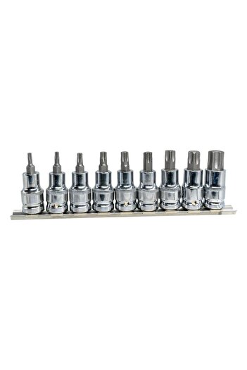 Titi 6195 1/2" Torx Bits - Rail 9 Piece Socket Wrench Set
