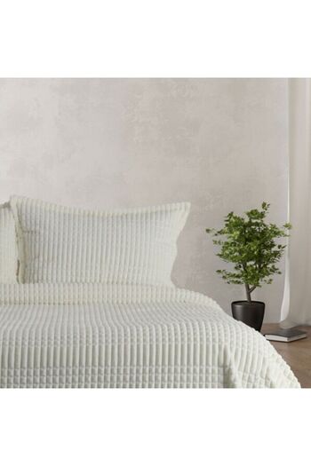 Merinos Modern Line White Double Bedspread Set