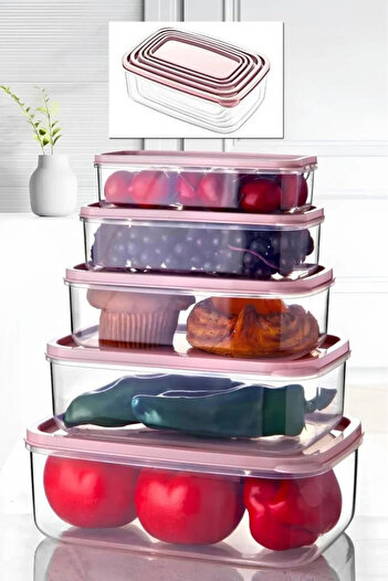 SİHİRLİ AYAKLAR Set of 5 Plastic Storage Containers