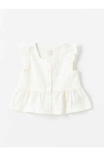 LC Waikiki Sleeveless Square Neck Shirt for Baby Girl