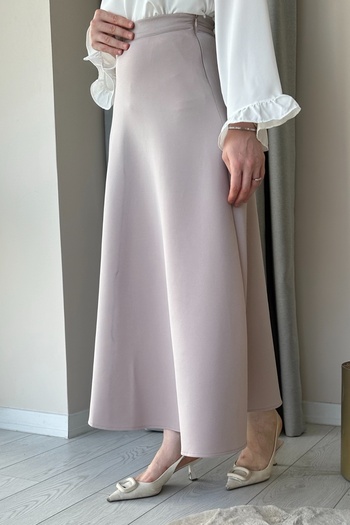 ModaAycan Scuba Fabric MA140 Gray Skirt