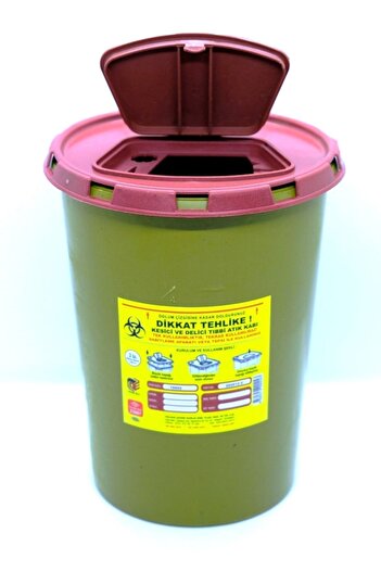 TELKAR 5 Adet 2 lt Mini Kesici Ve Delici Tıbbi Enfekte Atık Kutusu