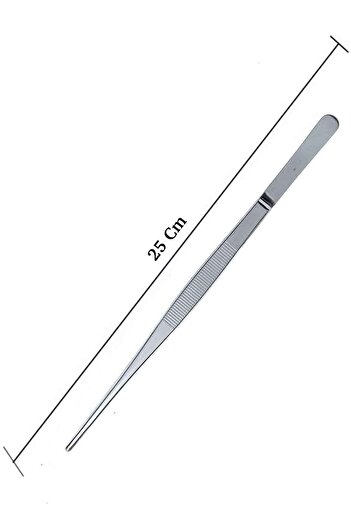 İLES Gourmet Chef Kitchen Tweezers, Set of 4, Stainless Steel