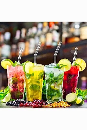 HACIOGLU STORE 1. مجموعة شفاطات زجاجية عالية الجودة 9 مم وفرشاة تنظيف - 5 قطع و2 قطعة