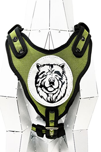 Tasma Market Khaki Chow Chow Chinese Lion Dog Chest Collar Waist Collar