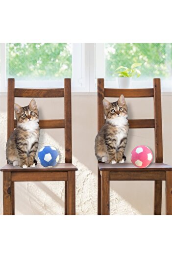 UgurToyss Cat Plush Ball Toy - Durable and Soft, Small Size