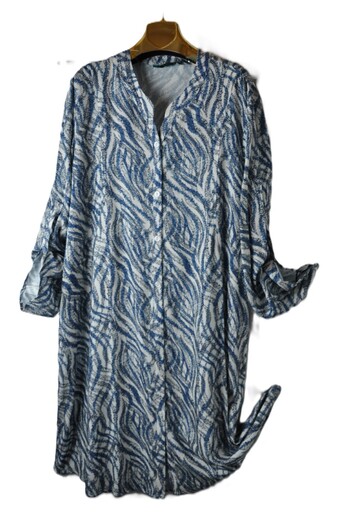 elma abone Viscose Large Size Pocketed Tunic