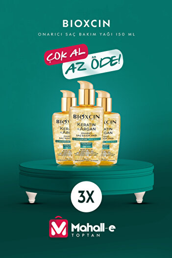 Bioxcin 150mlKeratinArganHair Care Oil - Damaged and Sensitive Hair 3-pack Nourishing Repair