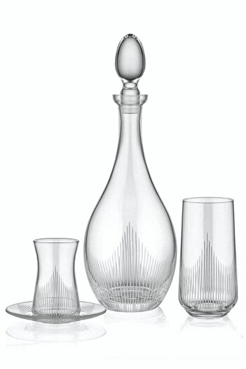 DECOSTYLE Hisar 37 Piece Glass Cup Set for 12 Persons (WITHOUT GLASS)