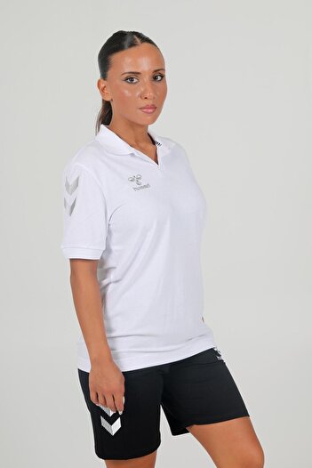 hummel Μπλουζάκι Armin Cotton Polo Neck Λευκό
