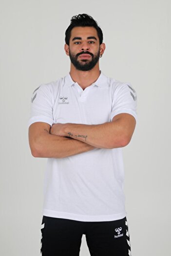hummel Μπλουζάκι Armin Cotton Polo Neck Λευκό