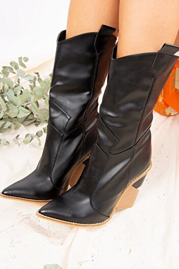 Fox Shoes Siyah Kadın Bot J372526009