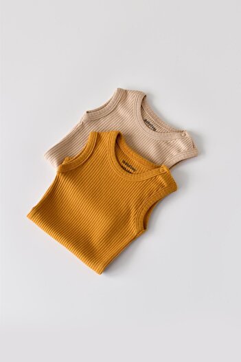 BabyCosy Modal 2 Li Askılı Kollu Badi