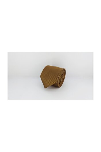Elegante Cravatte Gold(ALTIN) Renginde Armürlü Dokuma Kravat Ve Cep Mendili