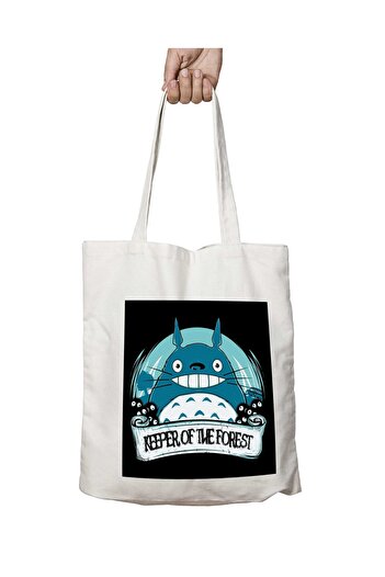 ART HEDİYE Totoro Studio Ghibli - Keeper Of The Forest My Neighbor Washable Bag, μόνιμη εκτύπωση σε δύο όψεις
