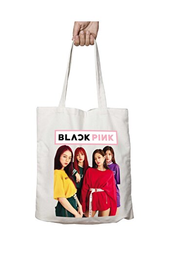 ART HEDİYE BlackPink δύο πλευρών με μόνιμη στάμπα που πλένεται υφασμάτινη τσάντα ώμου - Κορυφαία σε πωλήσεις