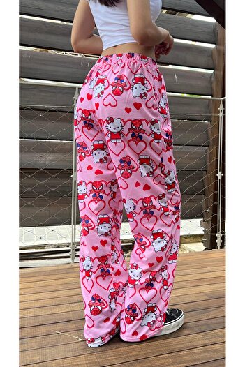 GOSSİP TEAM Gossip Team Hello Kitty & Spider-Man Λεπτομερή ροζ unisex φαρδιά φούτερ