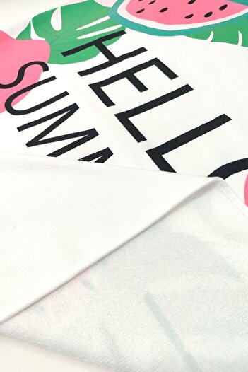 VEVİEN HOME Hello Summer Digital Printed 75x150 cm Πετσέτα θαλάσσης