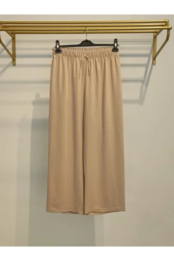 Miss Bella Large Size Elastic Wide Leg Women's Trousers - Ayrobin