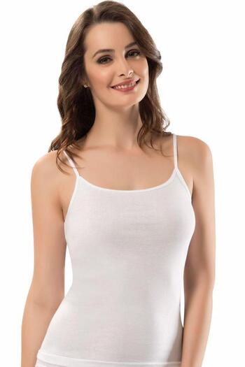 Erdem 2153 Model 3-piece Lycra Tank Top Set with Rope Strap