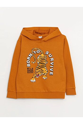 LC Waikiki LCW Kids Printed Long Sleeve Boys' Hoodie and Sweatpants