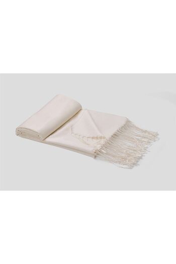 ARMANDA 100% Silk Cream Color Shawl