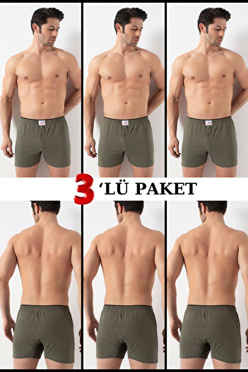 DONEX Men's Navy Blue Boxers - Set of 3