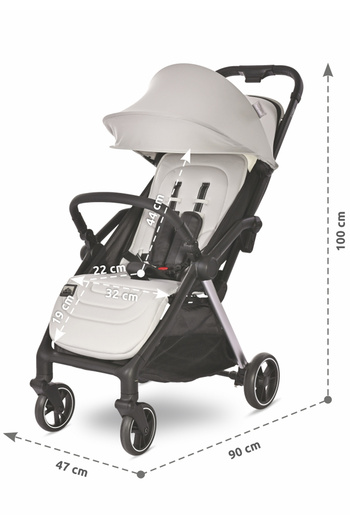 LORELLİ Lorelli Loret Otomatik Katlanan Kabin Boy  Bebek Arabası - Beige