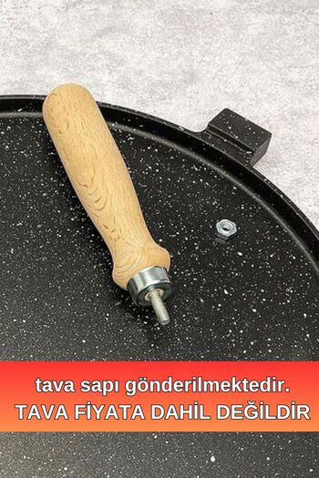 MEŞELER Wooden Handle Handle for Casting Pan