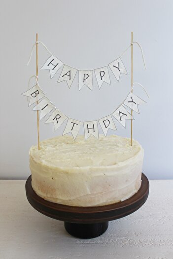 bymila PASTA SÜSÜ-DOĞUM GÜNÜ SÜSÜ-HAPPY BIRTHDAY PASTA SÜSÜ