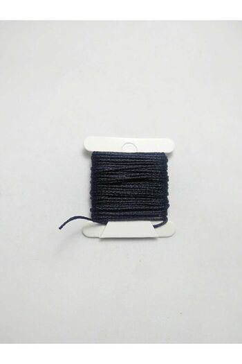 Eskişehir hobi sanat Σετ κολιέ και βραχιόλι Zift Black 1,0 mm - 3 μέτρα κερωμένο σχοινί