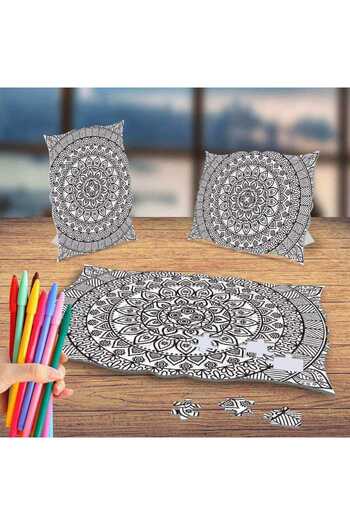 Genel Markalar Sarmal Illüzyon Mandala Büyüklere Boyama Antistress Puzzle Tablo
