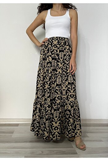 520CK Long Women's Skirt - Frilly Hijab Design