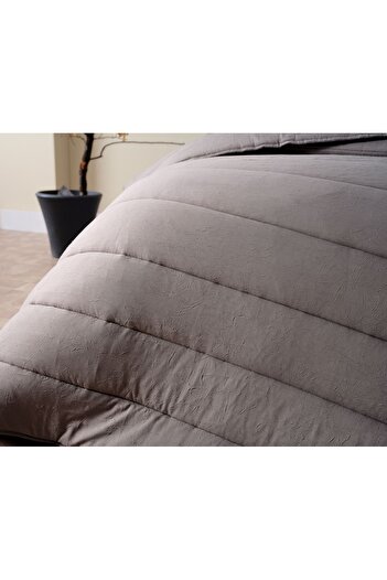 Doqu Home Single Cloudy Quilt Set - Dark Gray