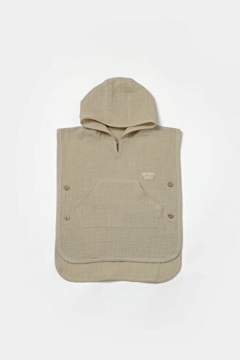 BabyCosy Organic Muslin Hooded Beach Towel