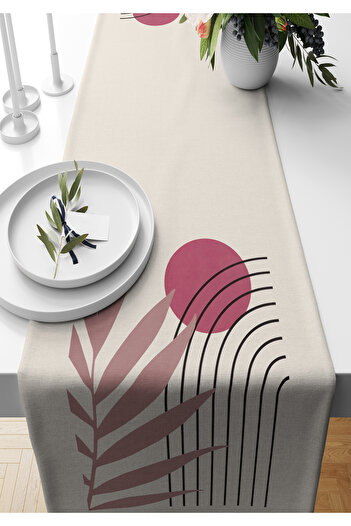 Bertille Home Series 140x40 Cm Digital Printed Minimalist Runner