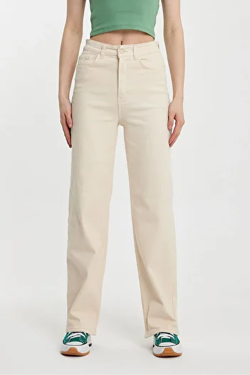 Penyelux Women's Baggy High Waist Oversize Palazzo Jeans